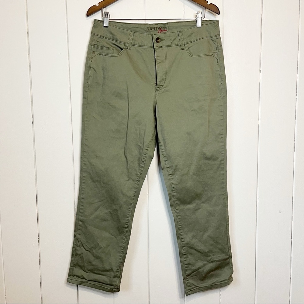 Santana Jeans Green Stretchy Pants. Size 12.